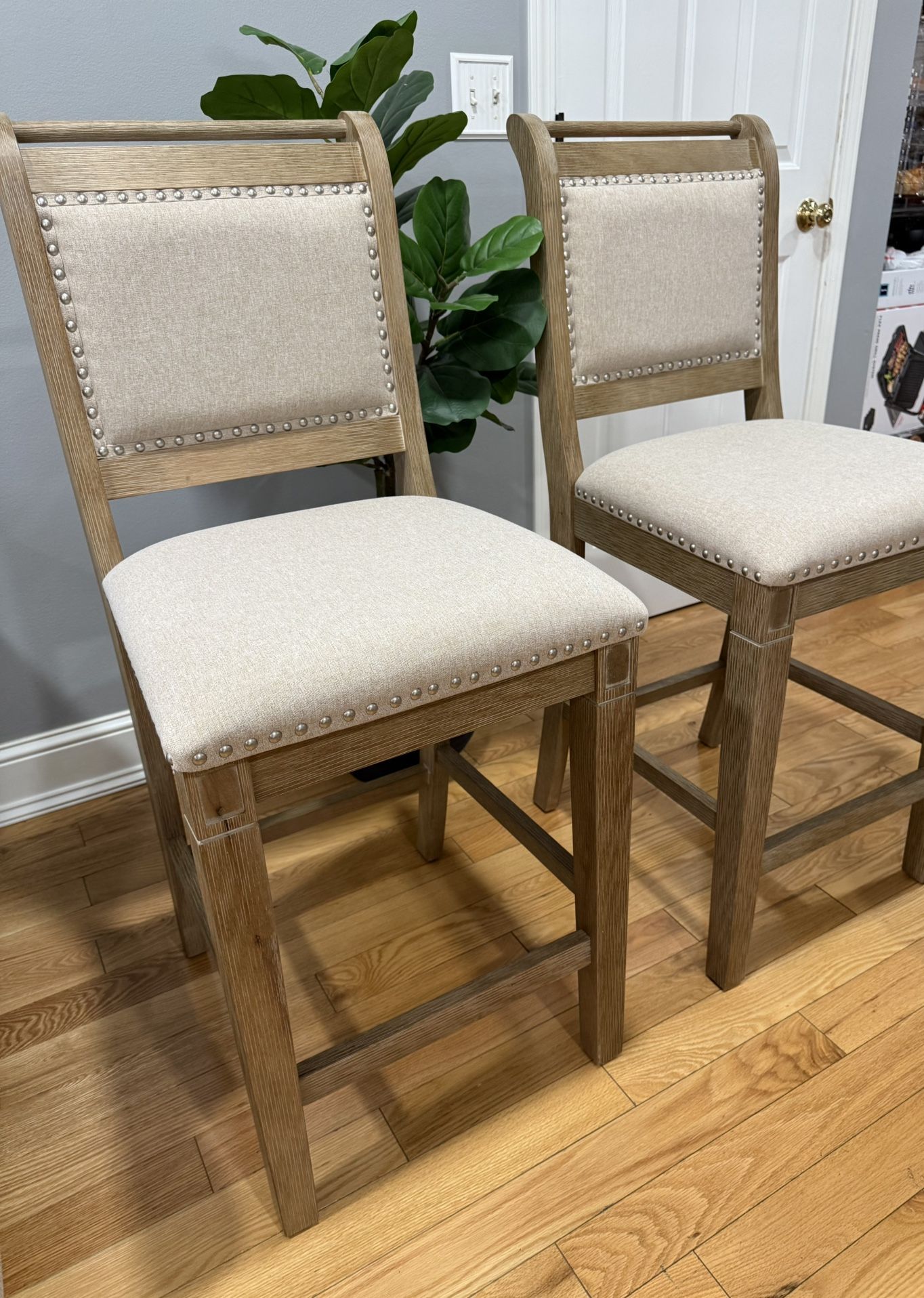 Linon Emmy Upholstered Counter Stool (set 2)