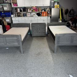 2 Twin beds And Dresser