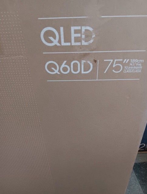 Samsung 75-Inch Class QLED 4K Q60D Series Quantum HDR Smart TV w/Object Tracking Sound Lite, Motion Xcelerator, Slim Design, Gaming Hub, Alexa Built-i
