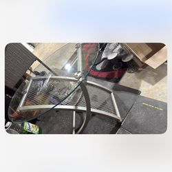 Leather Recliner Loveseat, Coffee Table And 2 End Tables