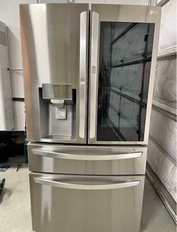 LG ThinQ French Door Refrigerator Stainless Steel