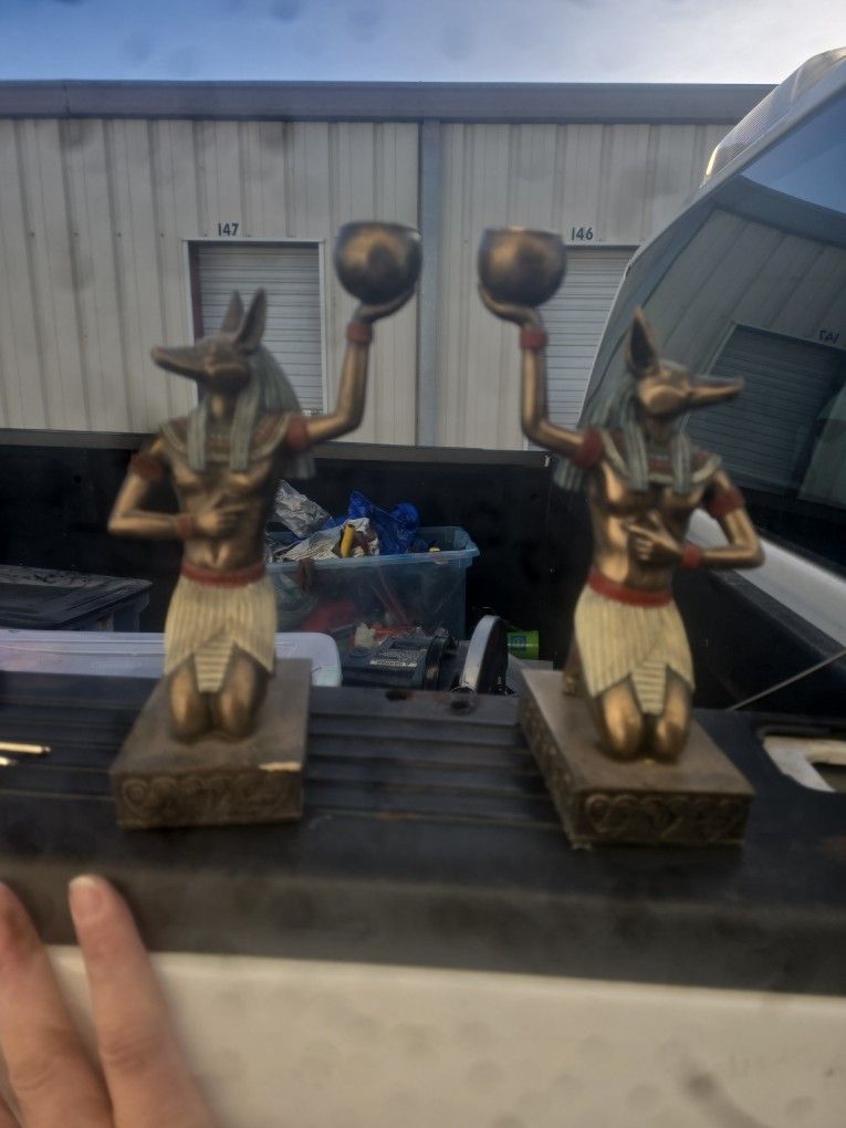 Egyptian God Anubis Set Of 2