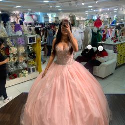 PINK QUINCE DRESS