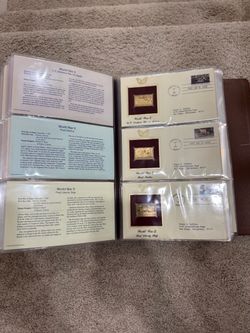Golden Replicas Of United States Stamps Proof Replicas Of 22kt Gold 45 Total