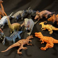 Dinosaur Figurines- set of 13- various sizes - LOTL