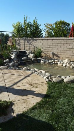 Ponds,waterfalls,maintenance free estimates