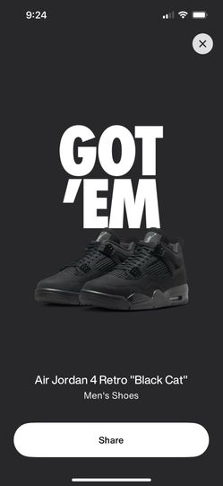 Jordan 4 Black Cat