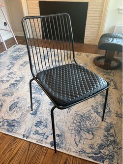 Set of 4 Modern Dining Chairs - Metal