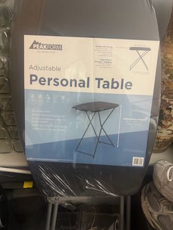black personal table