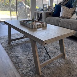 Farmhouse Coffee Table AND Two End Tables ($180 total)