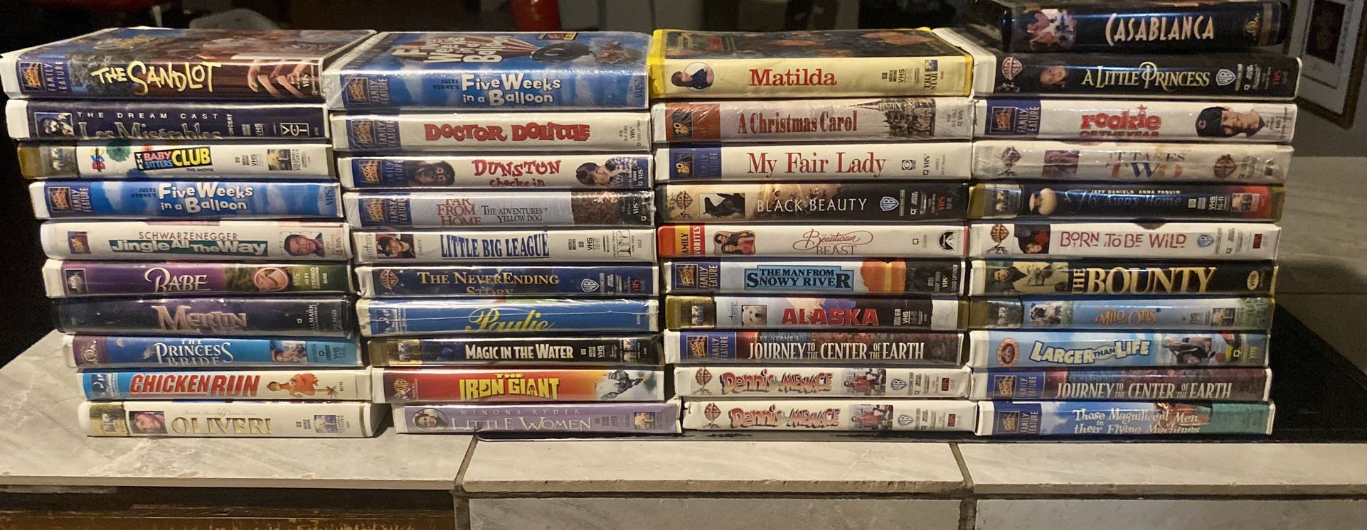 Vhs Movies Lot