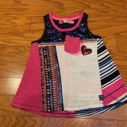 Desigual Girls Tunic Shirt Sz 7/8