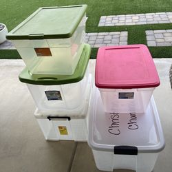 Listing #1 Five Storage Bins SET