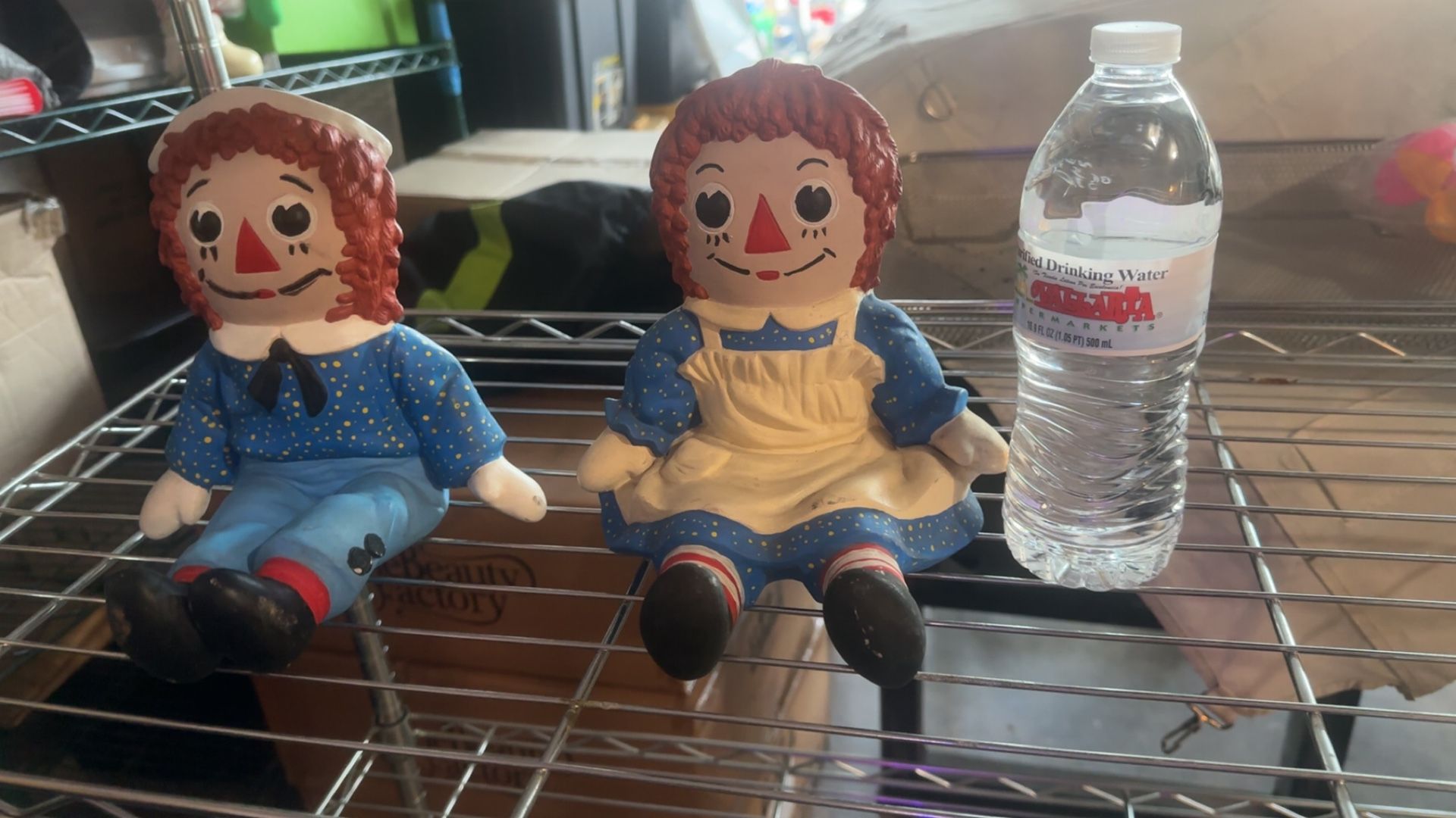 Raggedy Ann and Andy Book Ends