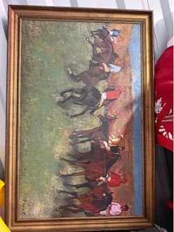 Horse Racing Painting
