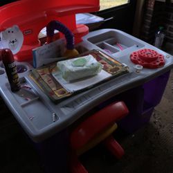 Kids Desk And Chair -