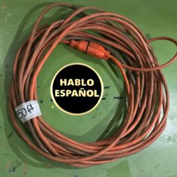 50 ft Heavy Duty Extension Cord — Tested & Working — Bright Orange 