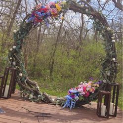 Spring/ Summer Wedding Flowers And Table Cloth