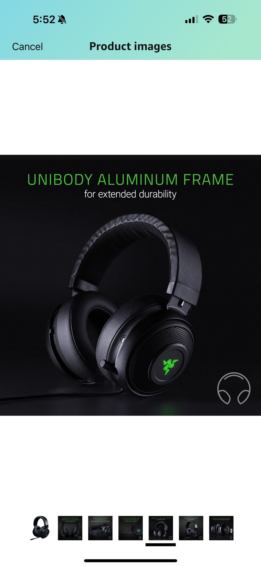 Razer Kraken V2: Surround Sound Retractable Noise