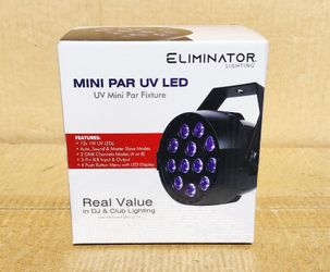 LED UV Blacklight Glow In The Dark Effect Lighting Sound Activated DMX Mini Par Eliminator 🚨 Payment Options Available 🚨 No Credit Needed 🚨