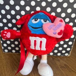 Vintage 8" Love Hound M&M Stuffed Collectible Valentine Plush Toy  YR 2004