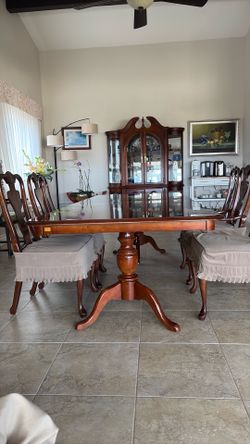 Cherry Wood Formal Dining Set