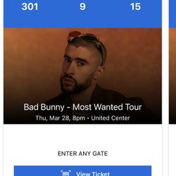 BAD BUNNY TICKETS MARCH 28th 🐎‼️