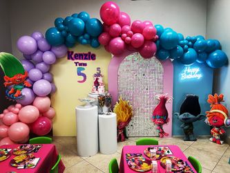 Birthday Theme Full Decorations Balloon garland Custom
