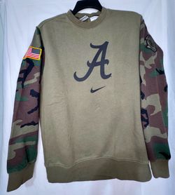 University of Alabama Crimson Tide Nike Camouflage Crew Neck Sweatshirt Size L