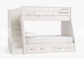 Charcoal GrayPottery Barns Kid’s Bunk, Twin over Twin
