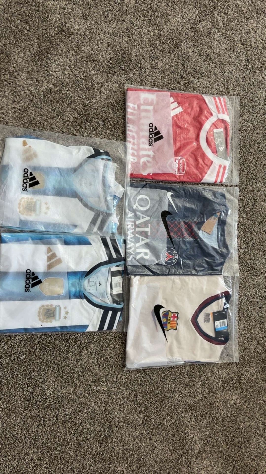 Soccer jerseys