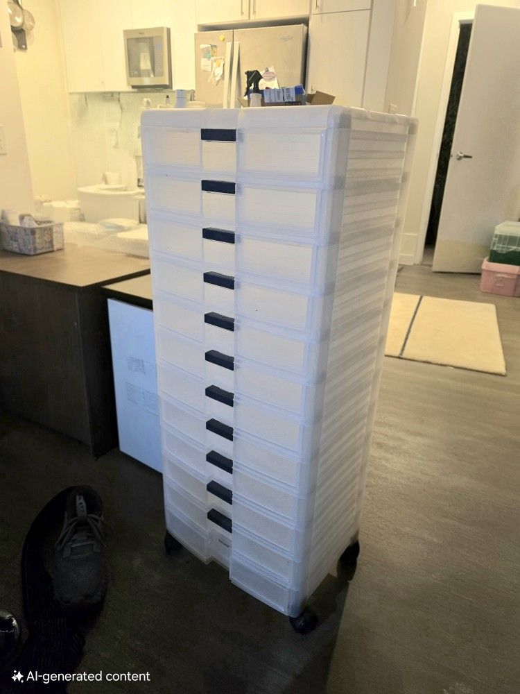 Rolling Storage Tower — 10 Drawers