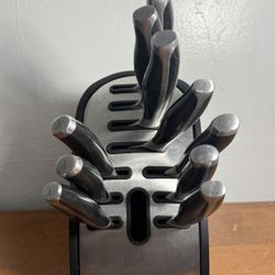 Princess House Knife Set 10-Piece Used Condition Stainless Steel