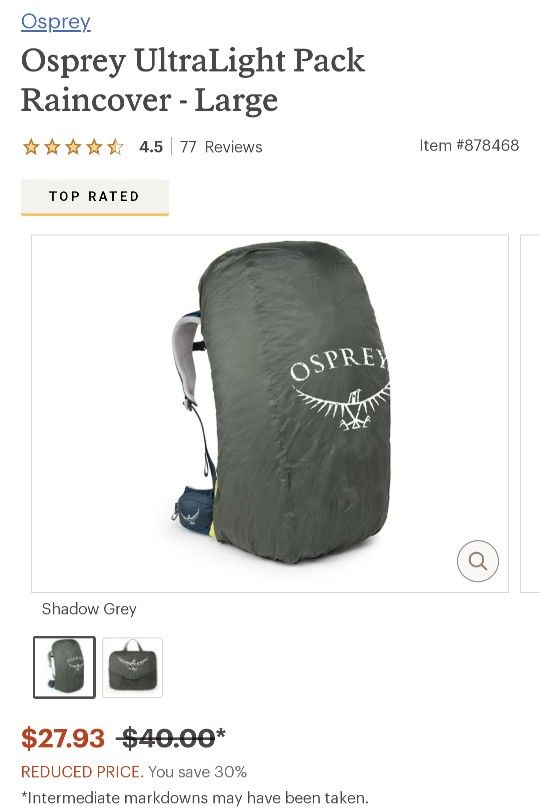 Osprey Ultralight Large Raincover