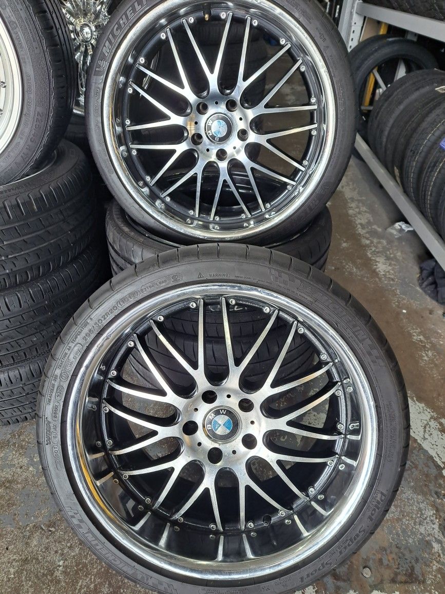 BMW WHEELS AND TIRES 20×10.5 and 20X8.5 (5X120) 5,6 OR 7 SERIES BMW TIRES 235 35 20 / 295 30 20