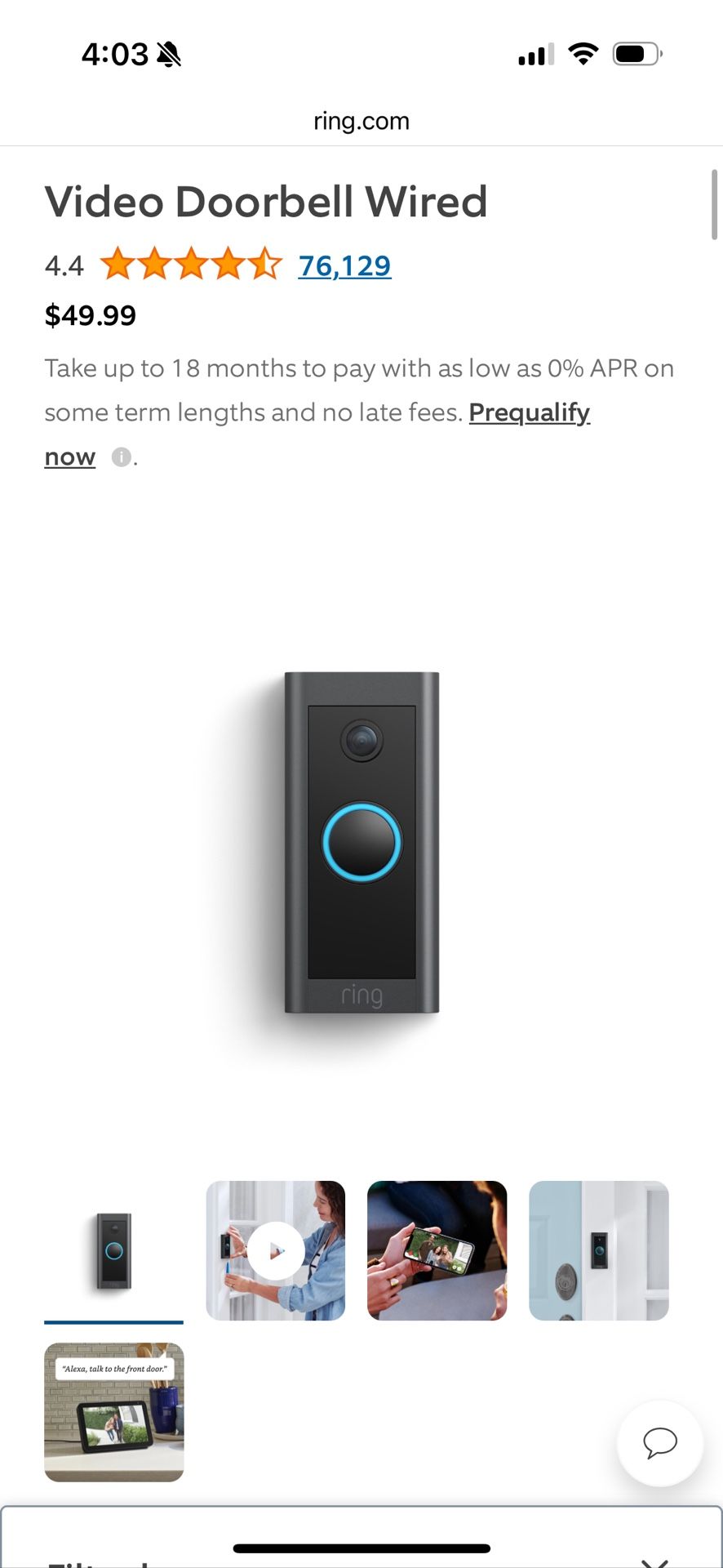Brand New Ring Doorbell