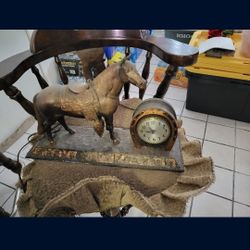 Antique HORSE CLOCK