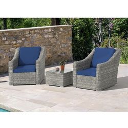 2pc Outdoor Patio Furniture Chair Set