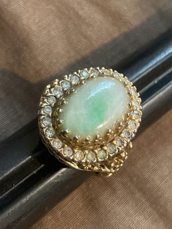 18KT H.G.E. Yellow Gold Ring Size 4 Vintage 