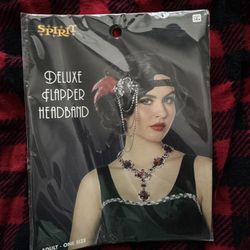 Flapper Headband and Pearls