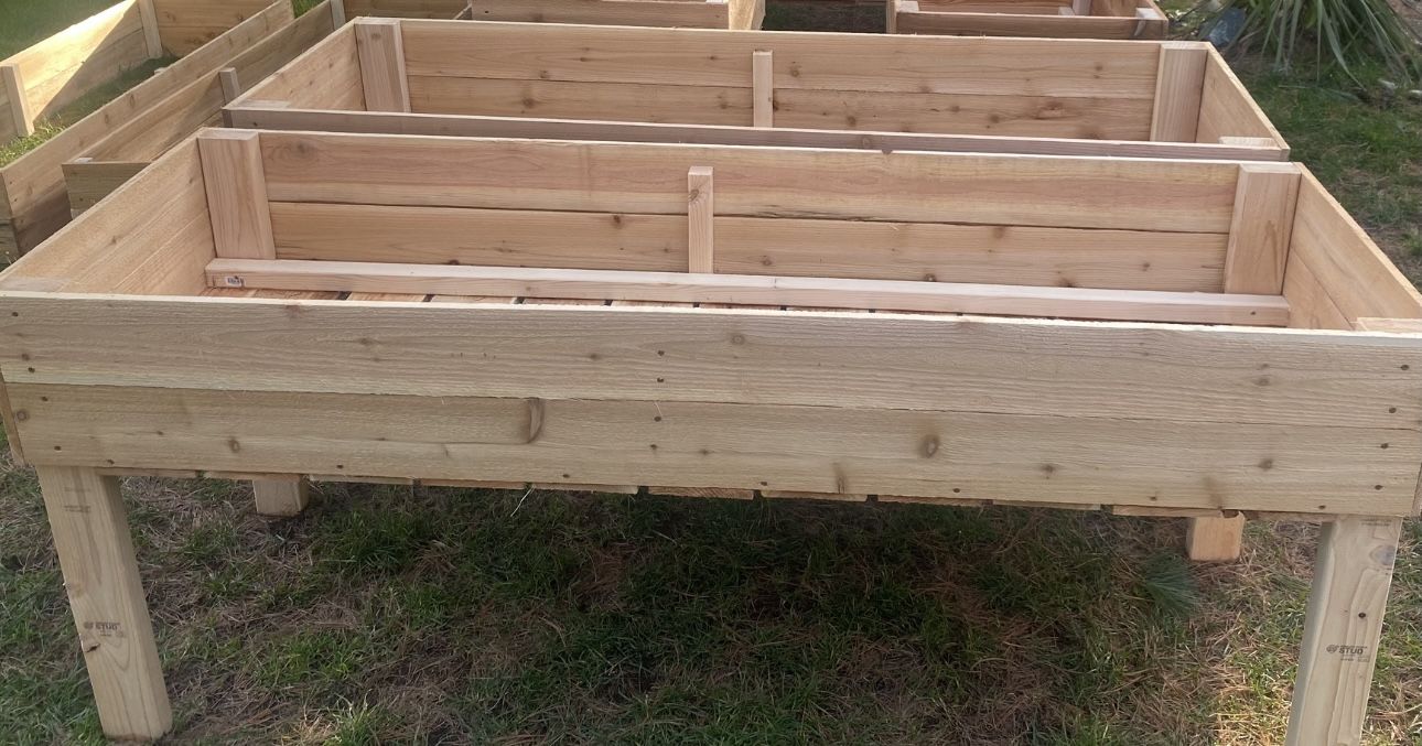 Raised Cedar Garden Boxes
