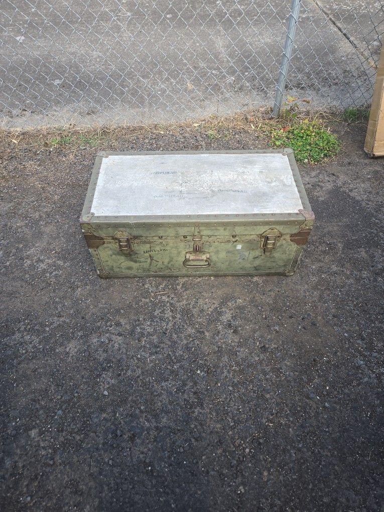 Military Trunk Antique