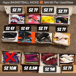 Lebrons,Kyries,KDs Hype Ball Kicks (6-7Y) 