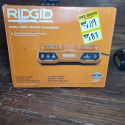 Ridgid Dual Port Rapid Charger 
