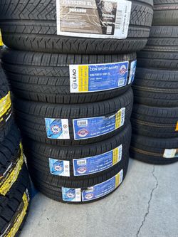 235/70R15 Lion sport (4) new tires installation and balance 40,000 miles warranty