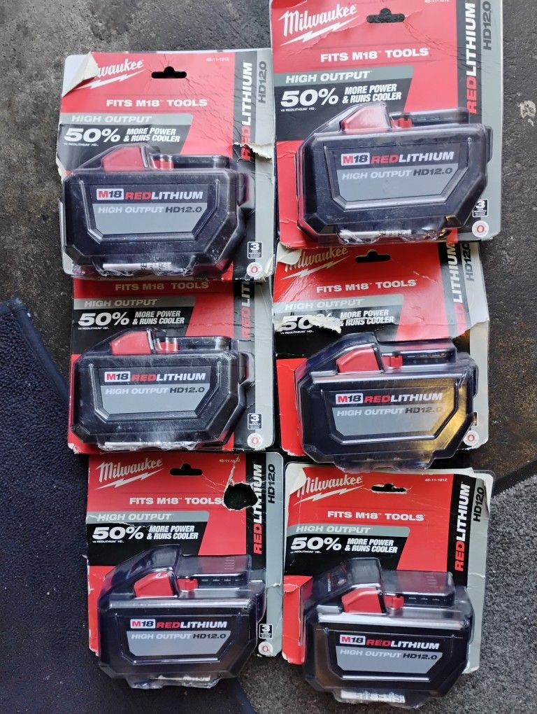 Baterías Milwaukee 12.0 Nuevas