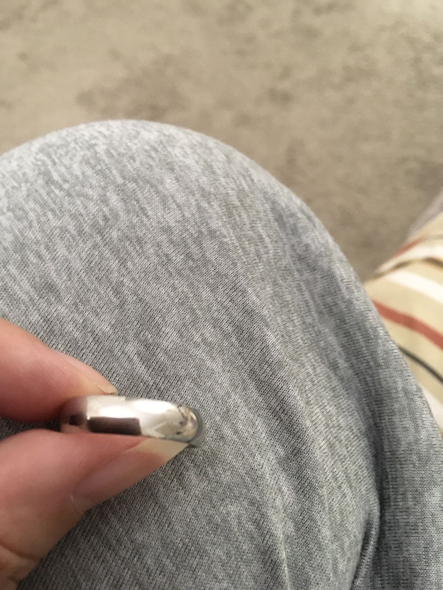 Real 925 Sterling Silver Wedding Band Size 10