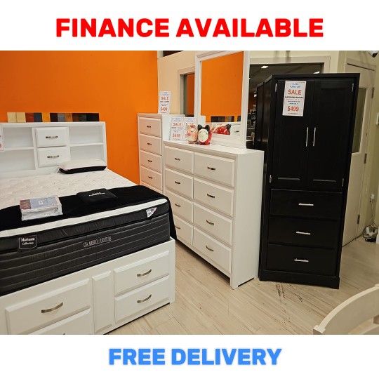 🔥 DRESSER + MIRROR DEAL! 💄🪞 ✨ ¡OFERTA DE TOCADOR  AND  ESPEJO! Only $699  🚚 Delivery Available / FINANCE AVAILABLE LAST ONE/ULTIMO PICK UP PRICE