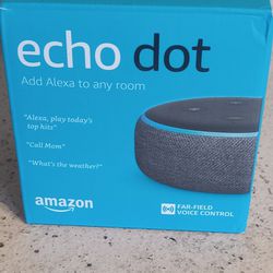 Amazon Echo Dot 3rd Generation Smart Speaker Charcoal Color New In Box