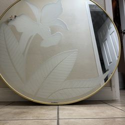 Floral Golden Mirror 